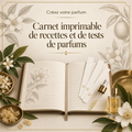 Carnet imprimable de recettes et de tests de parfums