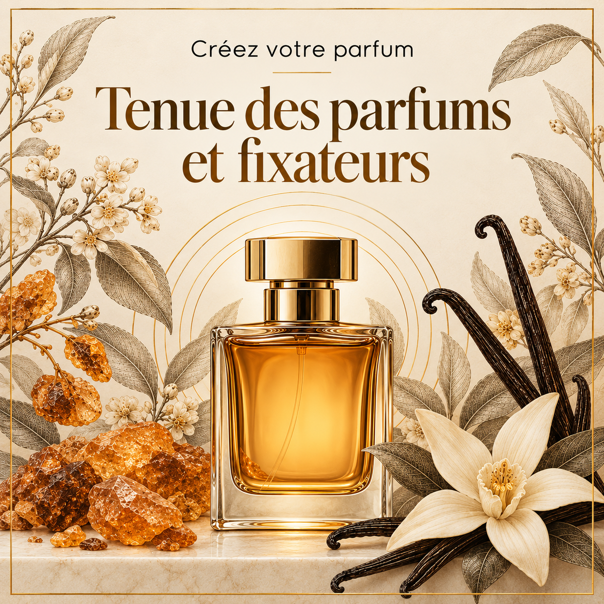 Tenue des parfums et fixateurs